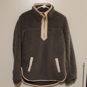 Abercrombie & Fitch Sherpa 1/4 Zip Fleece Sz. M